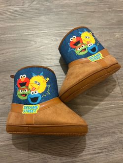 Sesame Street Cowboy Boot Slippers
