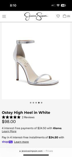 Jessica Simpson Bridal Heels -Size 7.5