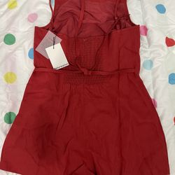 Beautiful red yarn jumpsuit from the Reformation brand, size M