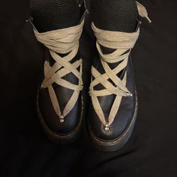 Rick Owens x Dr. Martens 1460 Quad Sole Pentagram Jumbo Lace Boot 'Black'