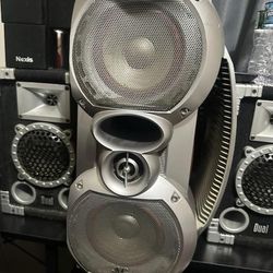 speaker system sterio with bluetooth and aux