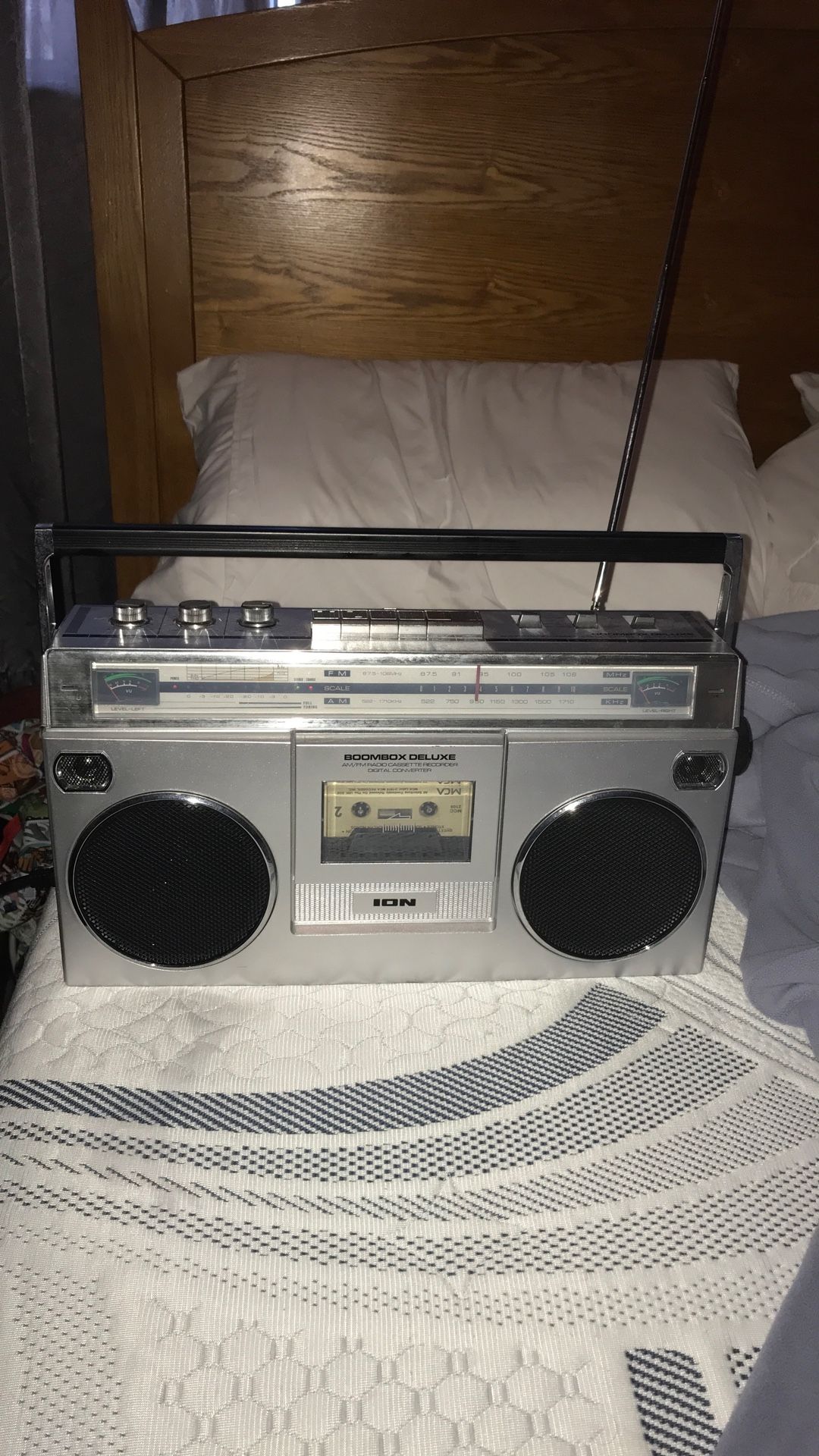 Ion Boombox Deluxe Speaker/Bluetooth/Cassette Player