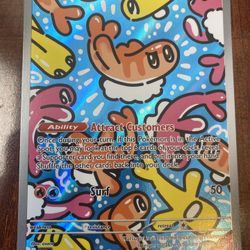 Pokemon Tatsugiri 186/167 Twilight Masquerade Art Rare Holo NM/M PACK FRESH