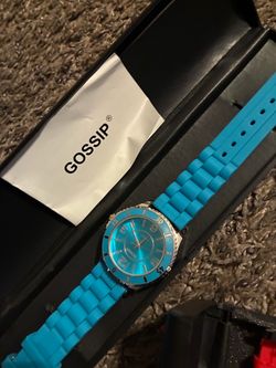Gossip Watch Teal Silicone Band