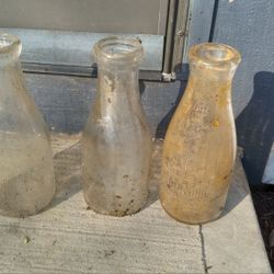 Vintage Milk Bottles 