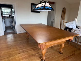 Dining table top for pool table