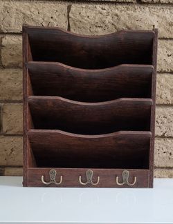 5-Tier Wall File Holder Hanging Mail Organizer
