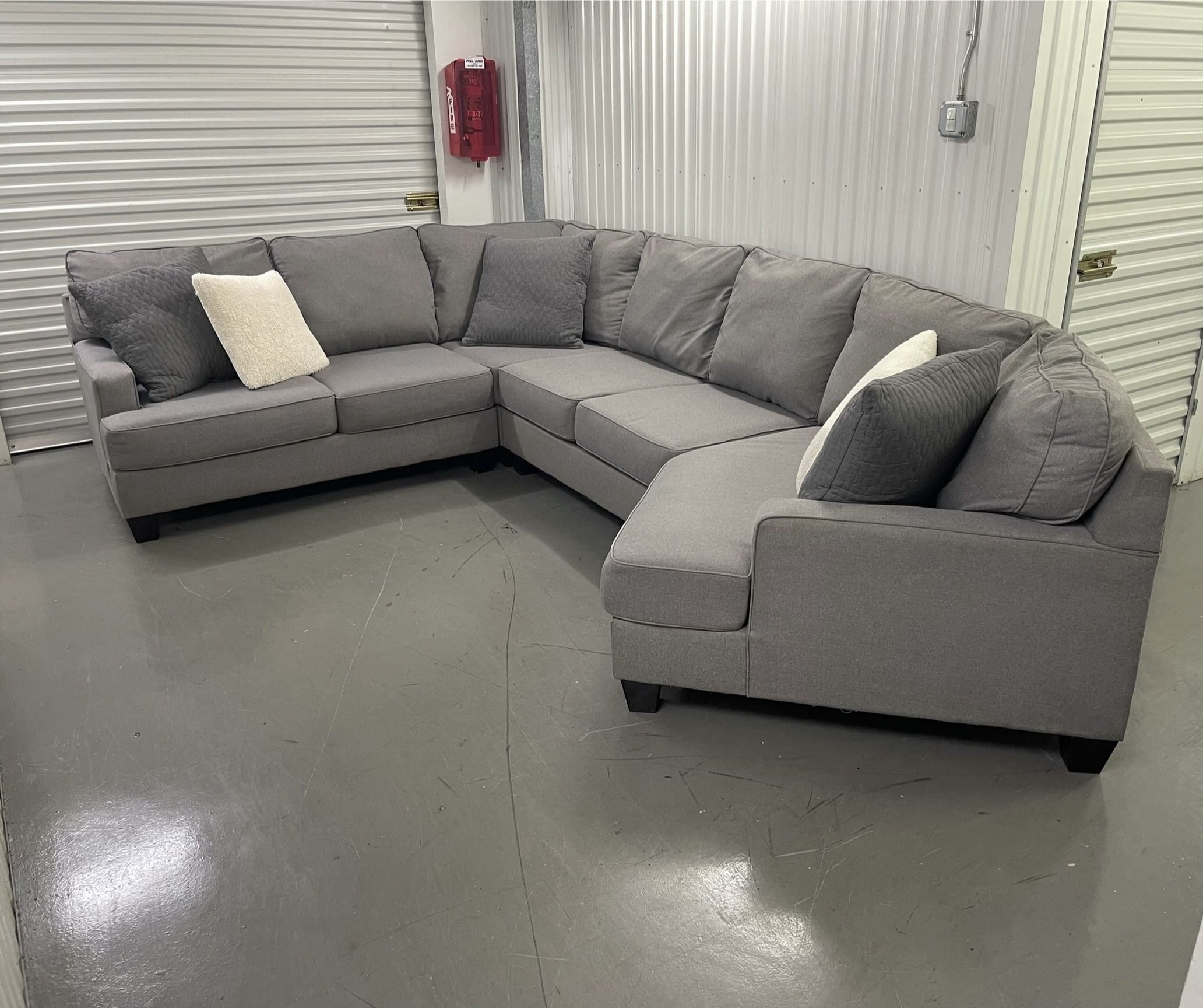 Nice Grey NFM Cuddler Sectional - Free Delivery