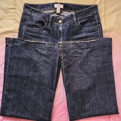 Denim Wide Leg Low Roze Ann Taylor Loft Jeans Size 4
