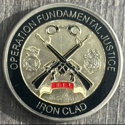 Operation Fundamental Justice Military Challenge Coin