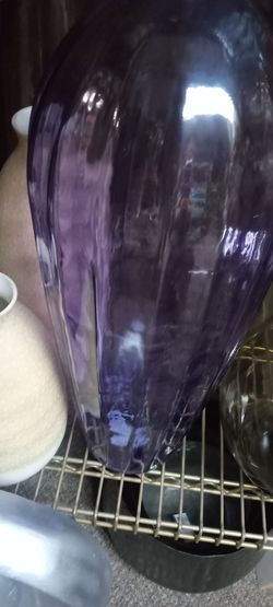 New Recycled Glass Floor Vase High Quality Masterpiece Made In Portugal Thick And Elegant 