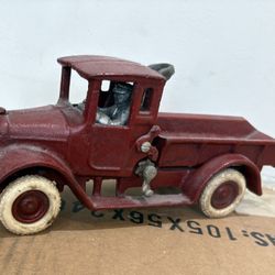 Antique Arcade Cast Iron International Harvester Dump Truck Toy
