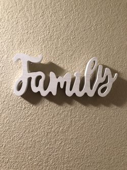 Family handwritten decor