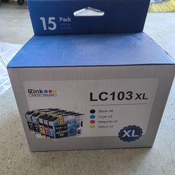 15pc Lc103 Lx103xl 103xl Ink Cartridges Brother Printer