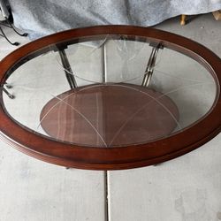 Glass Topped Coffee Table