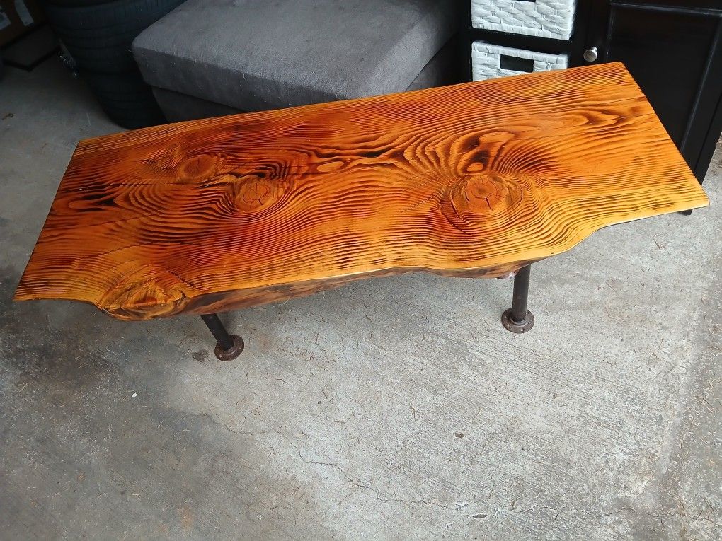 Live Edge Wood Coffee Table/bench