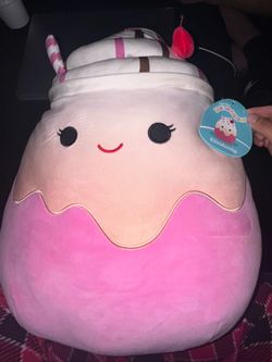 “12” Squishmallow Elisabetha cupcake — with tag, clean condition.”