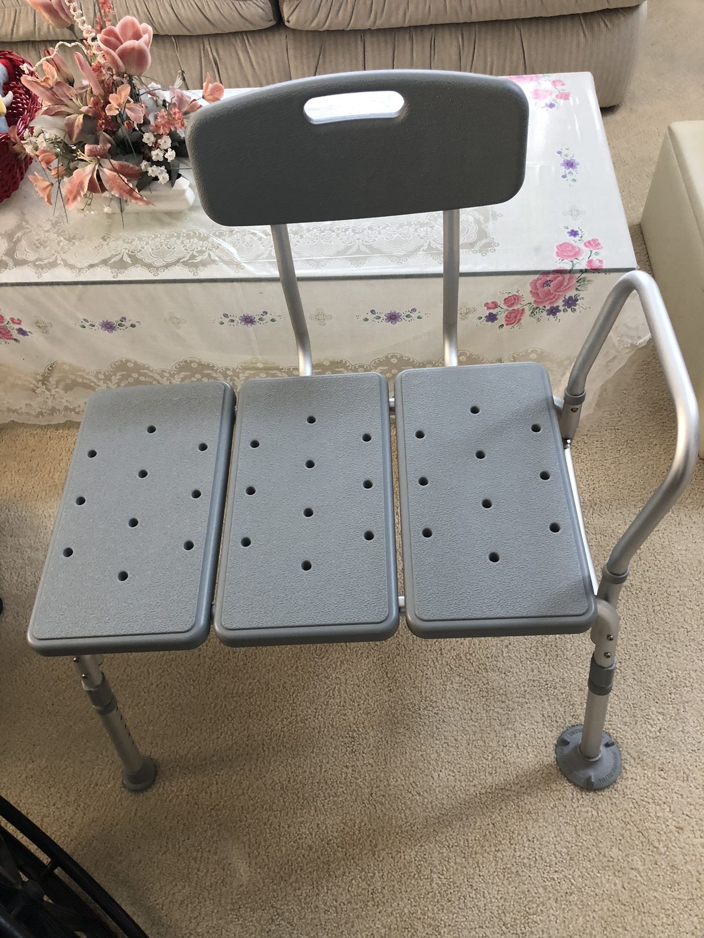 Medline Transfer Bench Shower Chair Bench