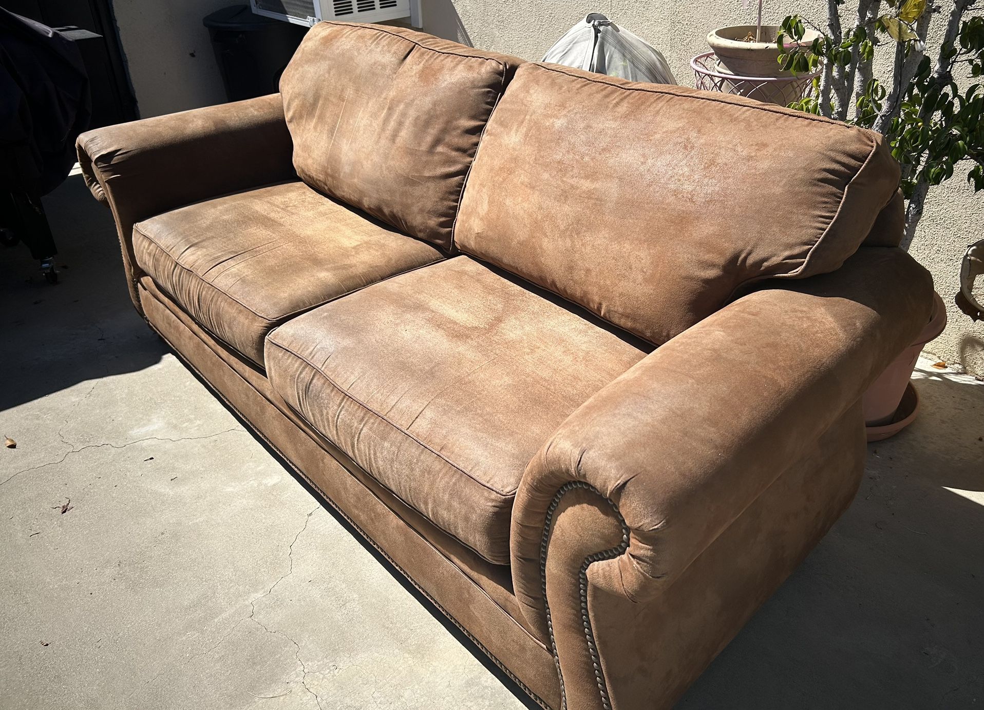Brown sofa
