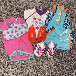 American girl doll Clothes And Shoes Bundle