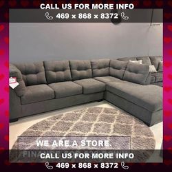 BRAND NEW 2 Pc Sectional Couch -$39 initial and take home with financing