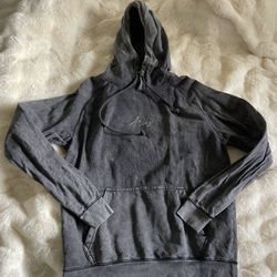 Black Hoodie With Rhinestones