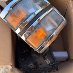 2015 Chevy Silverado Stock Chrome Headlights 