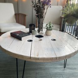 Repurposed Wire Spool turned Coffee/Patio Table