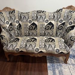 Loveseat with matching custom made coffee table