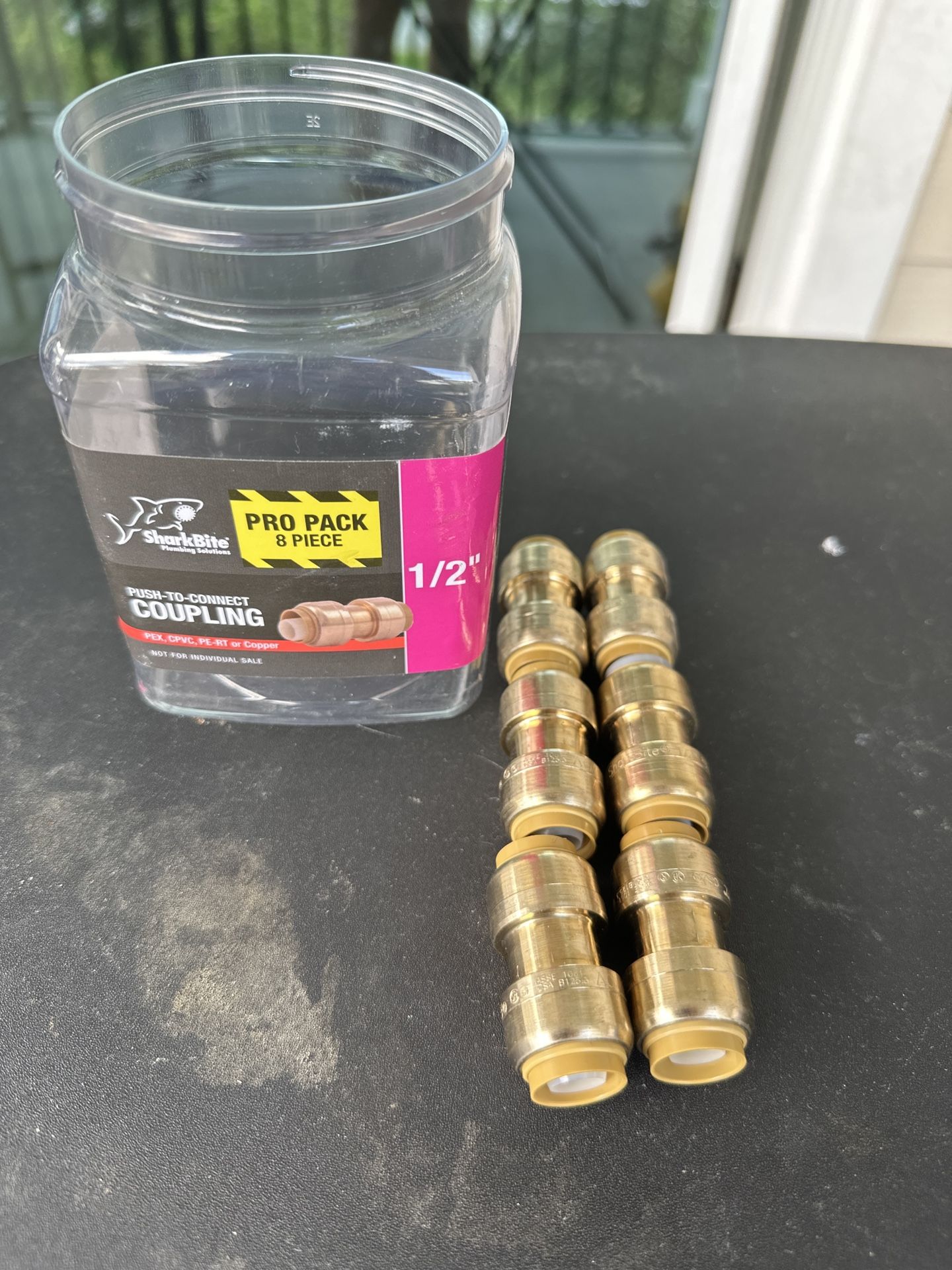 SharkBite ½-in Push-to-Connect Brass Couplings – Pro Pack 6-Piece