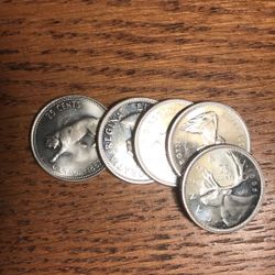 Uncirculated Silver Canadian Quarter
