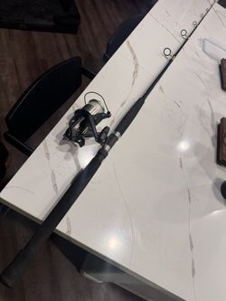 Shimano Baitrunner spinning fishing combo.