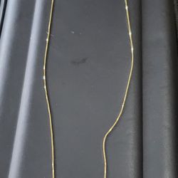 Necklace solid real gold 14k box chain guaranteed size 18