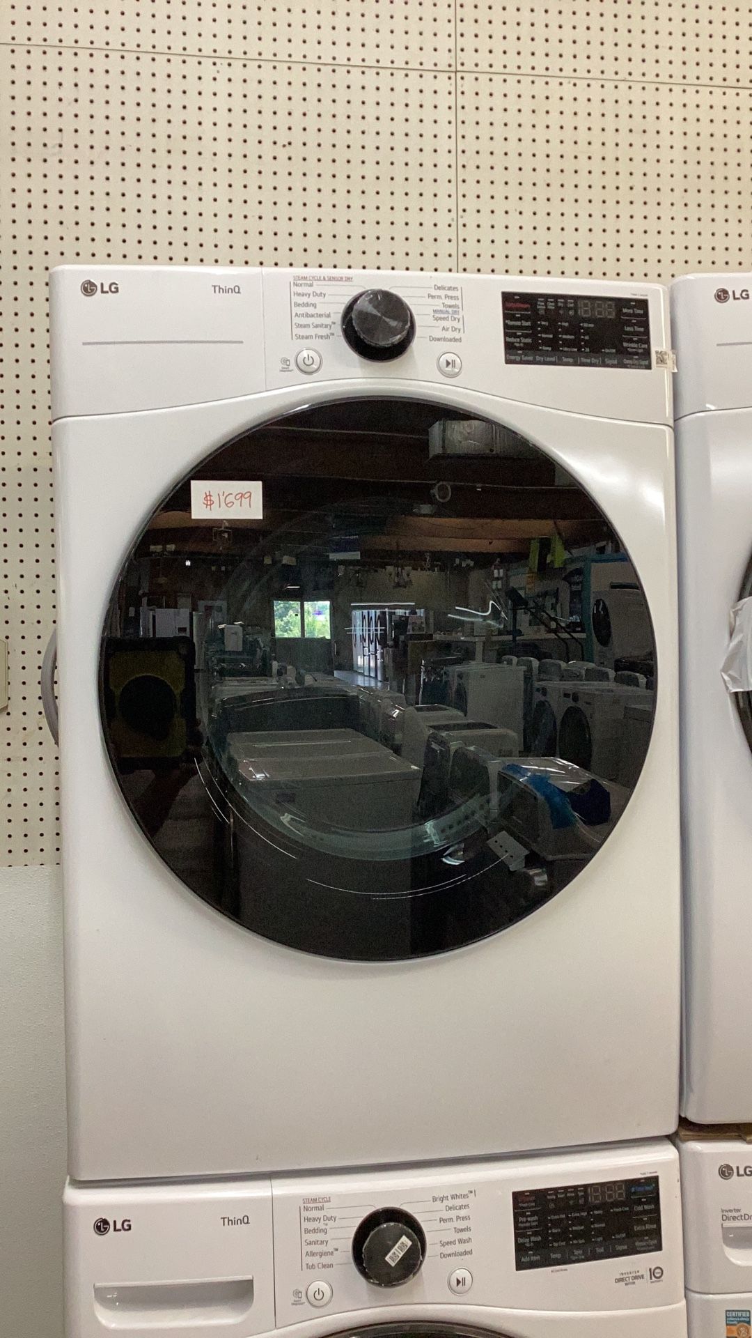 LG Washer And dryer Set Stackable Scratch And Dent