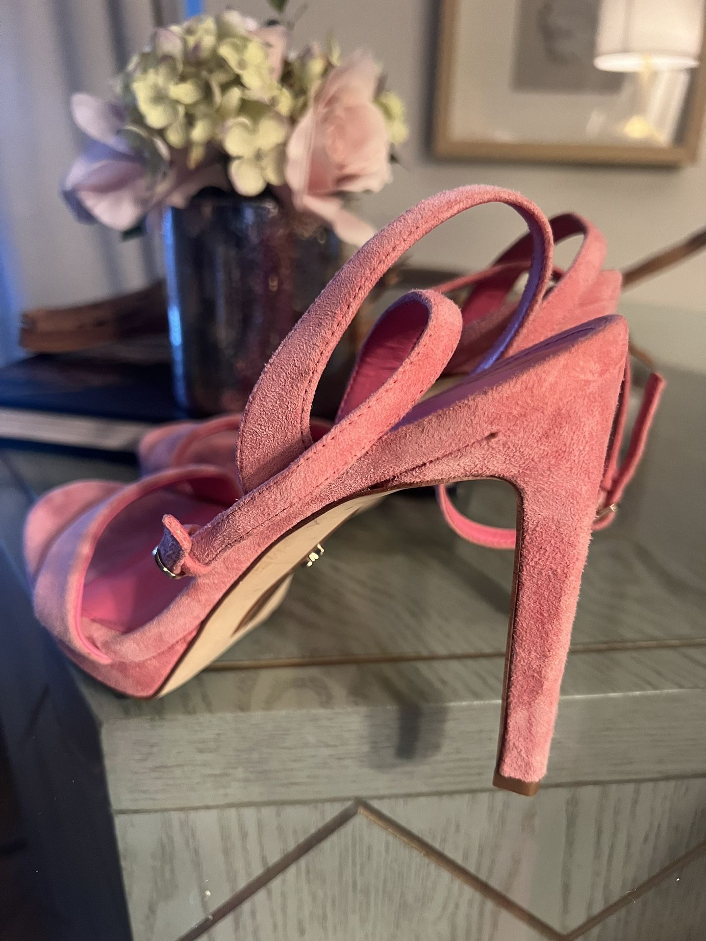 New! Sam Edelman Pink High Heels! Size 8