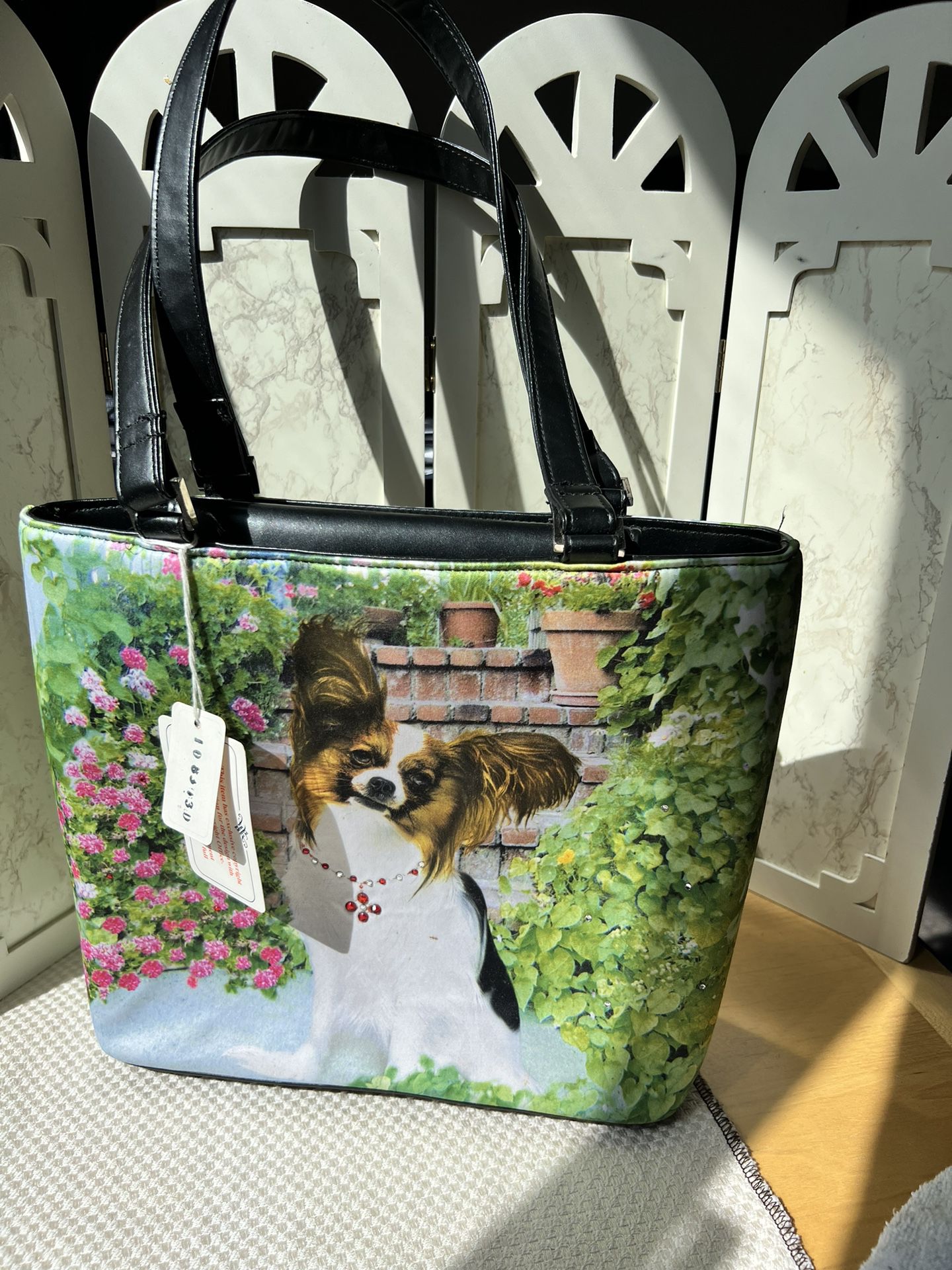 Handbag- Blossom- Papillon Dog
