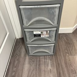 three drawers Plastic Box