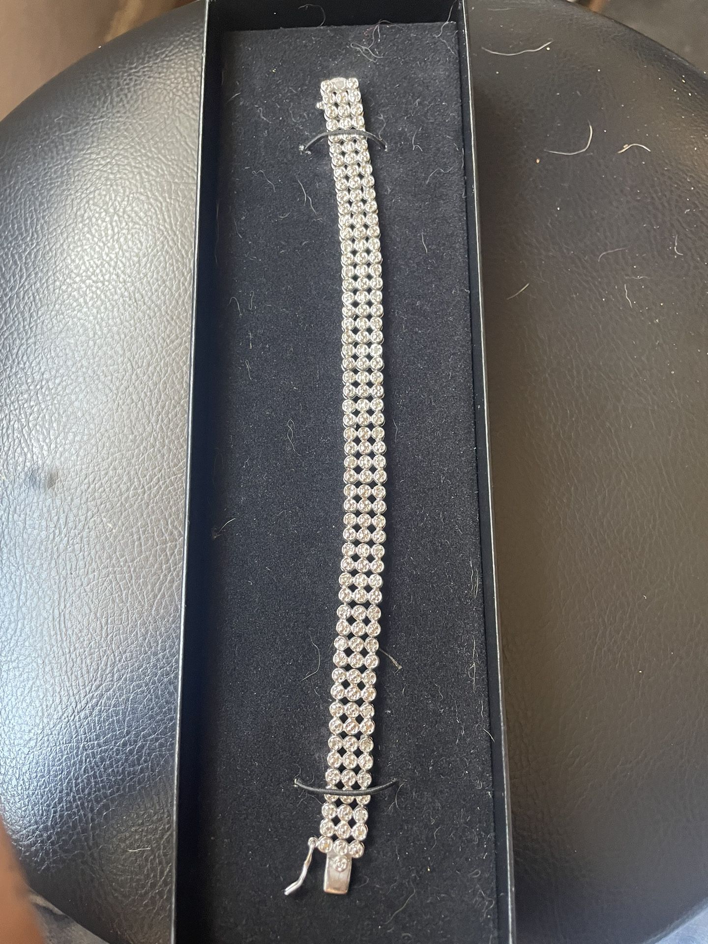 Sterling Silver Bracelet Real Diamonds