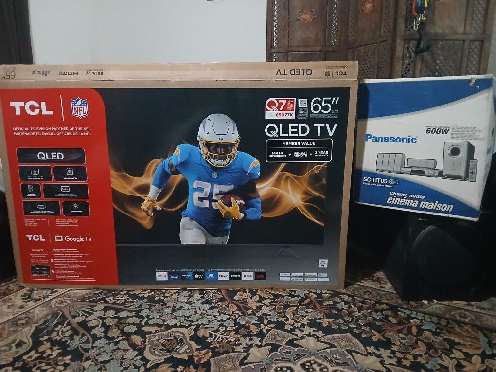 65in. Smart Tv $500 Firm/Surround Sound System 600w