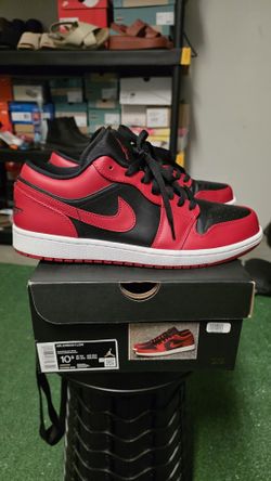 Air Jordan I Low Black/red Sz 10.5