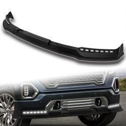 For 2019-2021 GMC Sierra 1500 Front Bumper Lip W/ LED Sequential Running Lights -(2-PU-114-LED