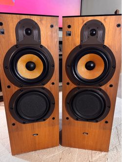 Bowers And Wilkins B&W DM2000 Vintage Tower Speakers