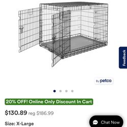 Too Paw Dog Crate X-L 100dollars 