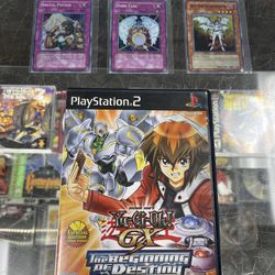 Yugioh The Beginning Of Destiny Ps2 $200 Rare With Cards 11am-7pm Gamehogs 