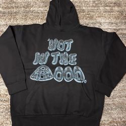 Mood Swings “Not In The Mood” Graphic Black Fleece Hoodie Men's Size L