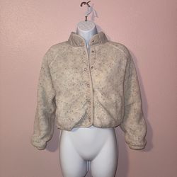 Gap teen size 12 jacket, small stain on inside, speckled cropped jacket