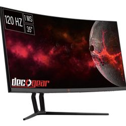 Deco Gear 35" Curved Gaming Ultrawide Monitor, 3440x1440, 120 Hz