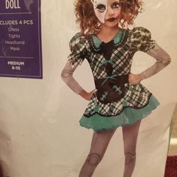 Doll Costume Size 8-10 For Girls 