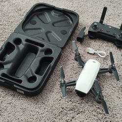 DJI Spark 16 Minute Mini Drone, White (1 Battery & Controller)