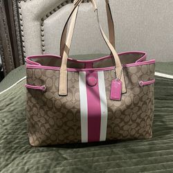 Coach Canvas Carryall Tote Bag